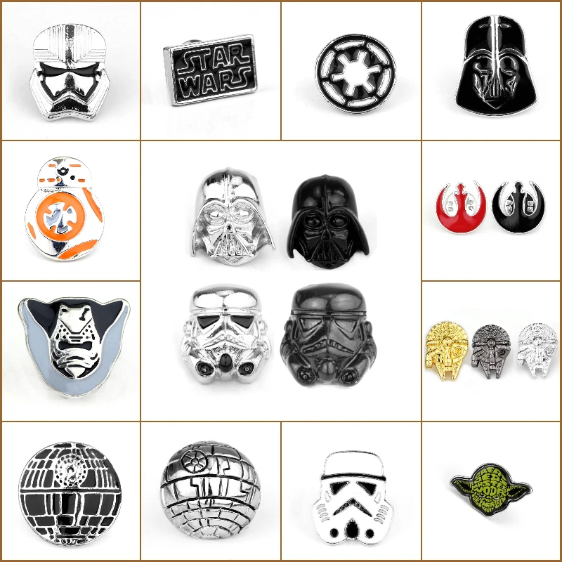 Us 166 Hot Star Wars Stormtrooper Brooch Pin Star Wars Darth Vader Rebel Alliance Millennium Falcon Brooch Badge Jewelry In Brooches From Jewelry
