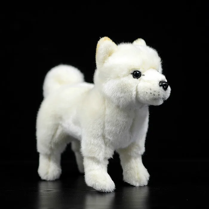 Us 2499 White Shiba Inu Doll Simulation Puppy Dog Plush Toy Kids Birthday Gift In Stuffed Plush Animals From Toys Hobbies On Aliexpress