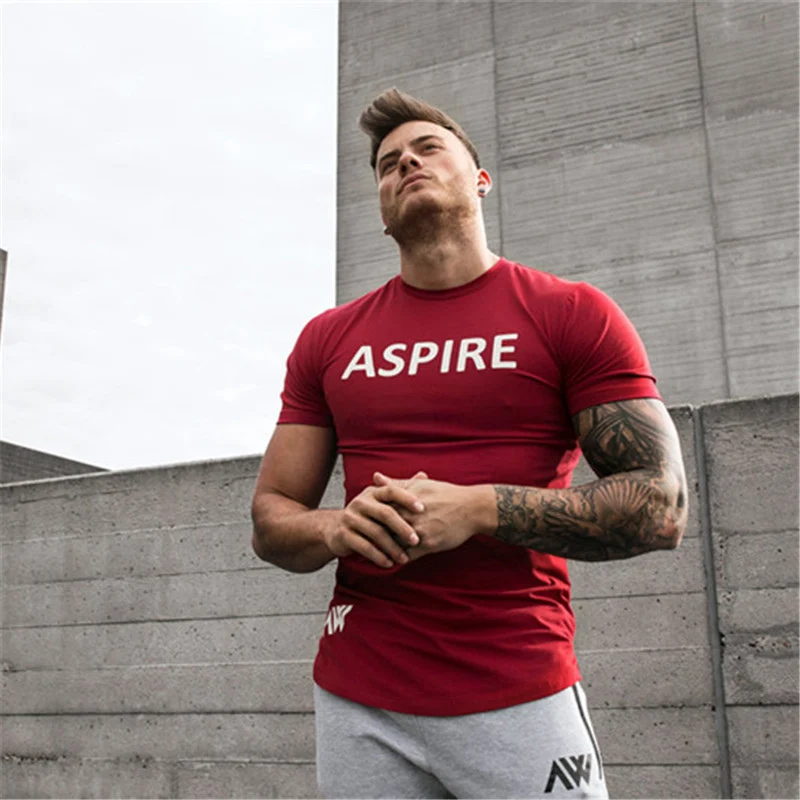 Tights short Sleeves T Shirt Men (3)
