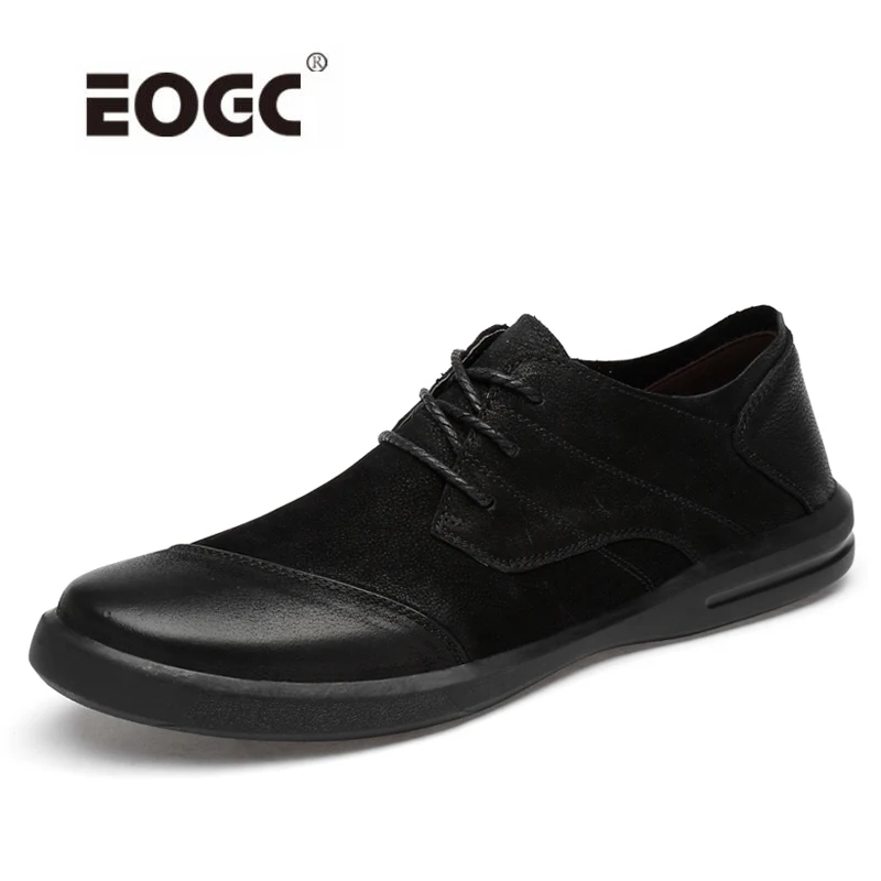 

Handmade Natural Leather Shoes Men Quality Casual Shoes Lace Up Men Flats Outdoor Sneakers Rubber Sole Walking Shoes Men
