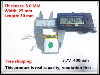 

Free shipping 3.7V lithium polymer battery 502530 052530 MP3 stereo Bluetooth little point reading pen 400MAH