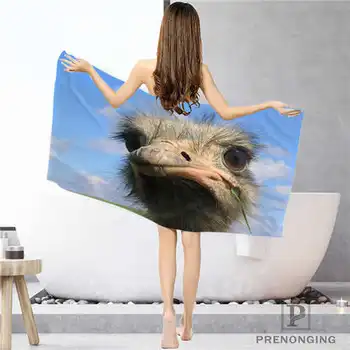 

Custom ostrich_funny_ (1) Bathroom Washcloth Towels Face Towel/Bath Towel Shower Towels Size 33x74cm/72x143cm#18-12-17-06-252