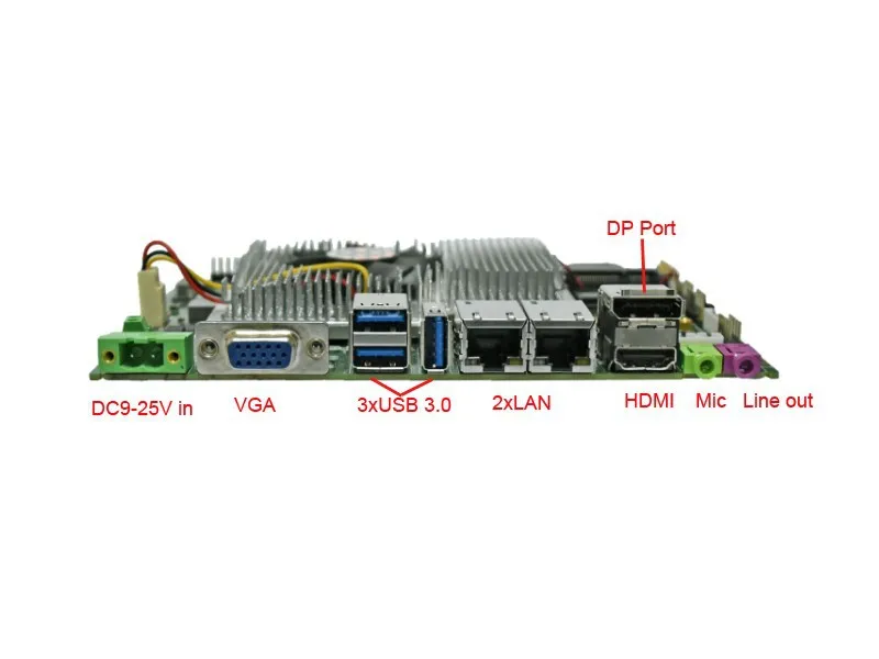 Мини Itx компьютерная материнская плата с LVDS * VGA