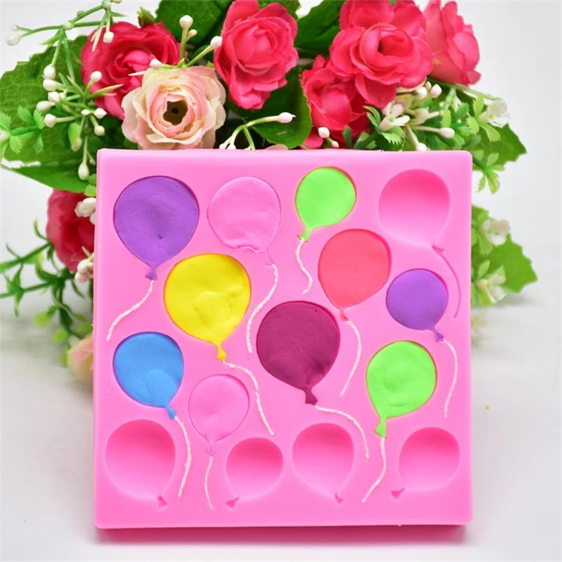 2018 New Silicone Balloons Fondant Cake Sugarcraft Chocolate Decorating Mold Baking Tool Easy operation Lightweigh Hot C0404#30 01