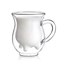 Стеклянные кружки с двойными стенками, кофейная чашка, чайная Изолированная креативная чашка, Молочный Сок для дома, новинка Xicaras с ручкой