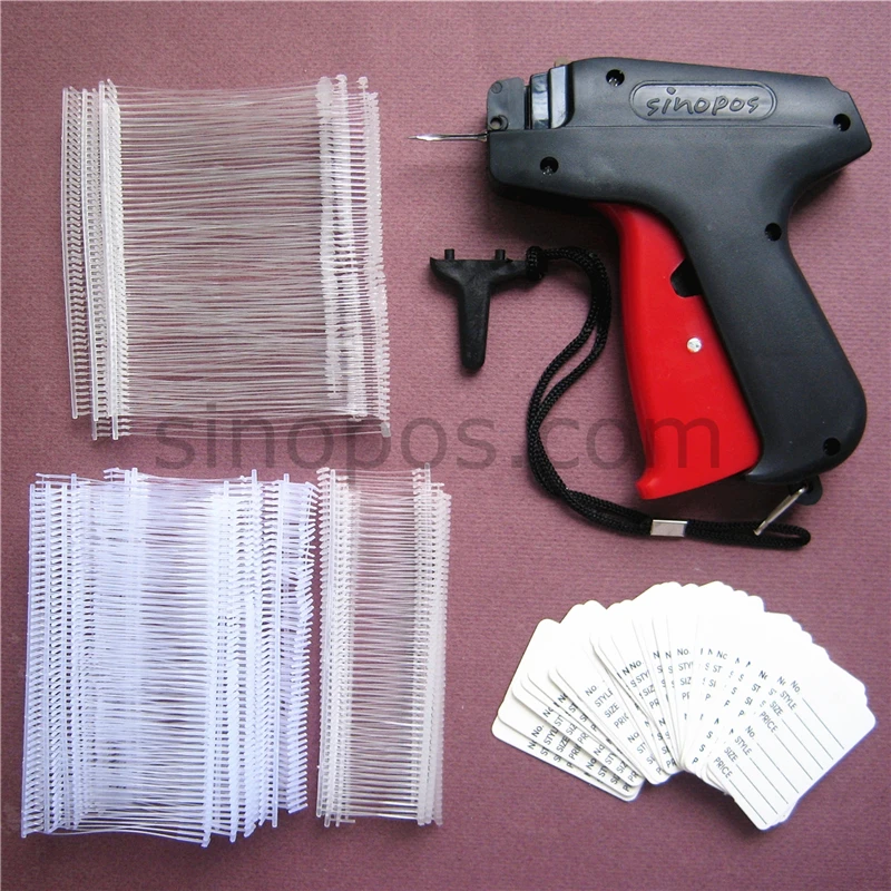 

[STD] Tagging Gun Standard Kit Nature, attacher tool 1000 refill barbs 100 price tags, assorted regular pistol pin fastener set
