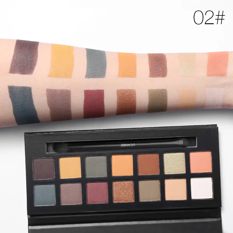 

Hot Fashion Makeup Eye Shadow Soft Glitter Shimmering 14 Colors Eyeshadow Metallic Eye Cosmetic for All Kinds of Skin