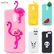 Silicone Case on sFor Coque Oneplus 7 Case 3D Cute Famingo Cover for Oneplus 7 Pro Oneplus7 Soft TPU Phone case Bag Shells Capa