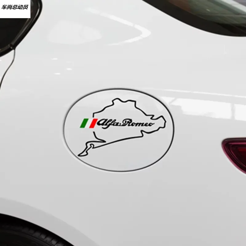 

1pcs New hot sale car fuel tank cap whole body sticker for alfa romeo 159 147 156 166 giulietta 147 159 mito accessories styling