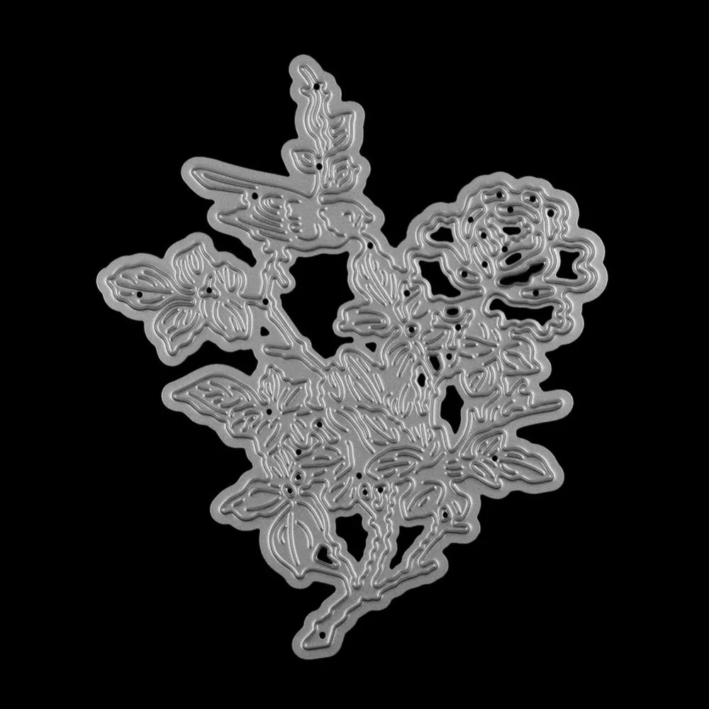 Rose Flower Metal Cutting Dies Stencil Scrapbooking Album Paper Card