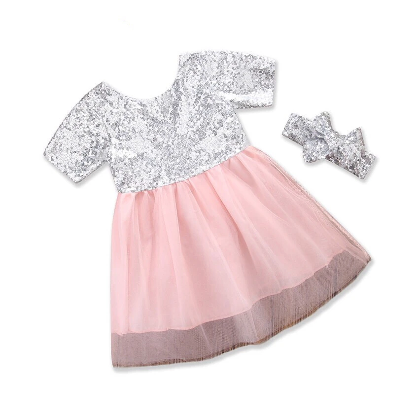 Summer Newborn Baby Girls Button Bow Lace Net Yarn Princess Tutu Dress Clothes