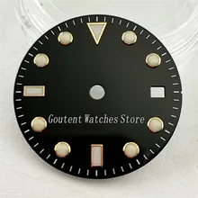 Стерильные часы 28,5 мм Циферблат Калибр ETA 2836, DG2813/3804, Miyota 82 серии механизм P898