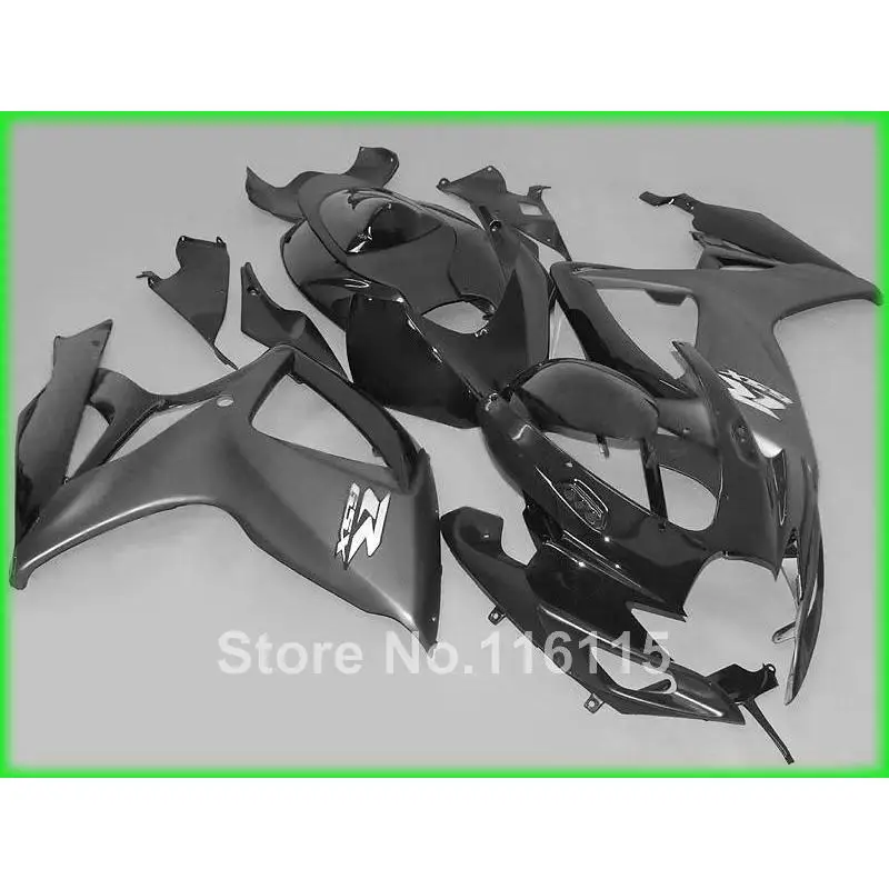 

Fairing kit for Suzuki GSXR 600 750 K6 K7 2006 2007 all black aftermarket set GSX-R600 GSX-R750 06 07 fairings 3-39
