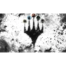 (Steam Showdown) édition limitée 35X60 CM MGT tapis de jeu cartes MGT tapis de jeu peut être personnalisé Printe(China)