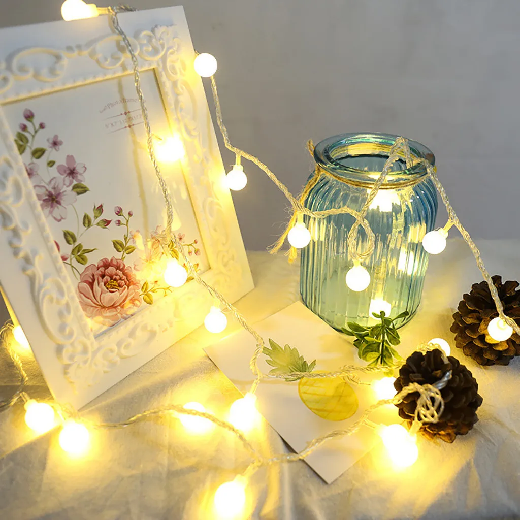 

2019 online star item Household necessities Low Pressure 10M100 Lamp Small Ball Lamp Interior Decoration Curtain Lamp