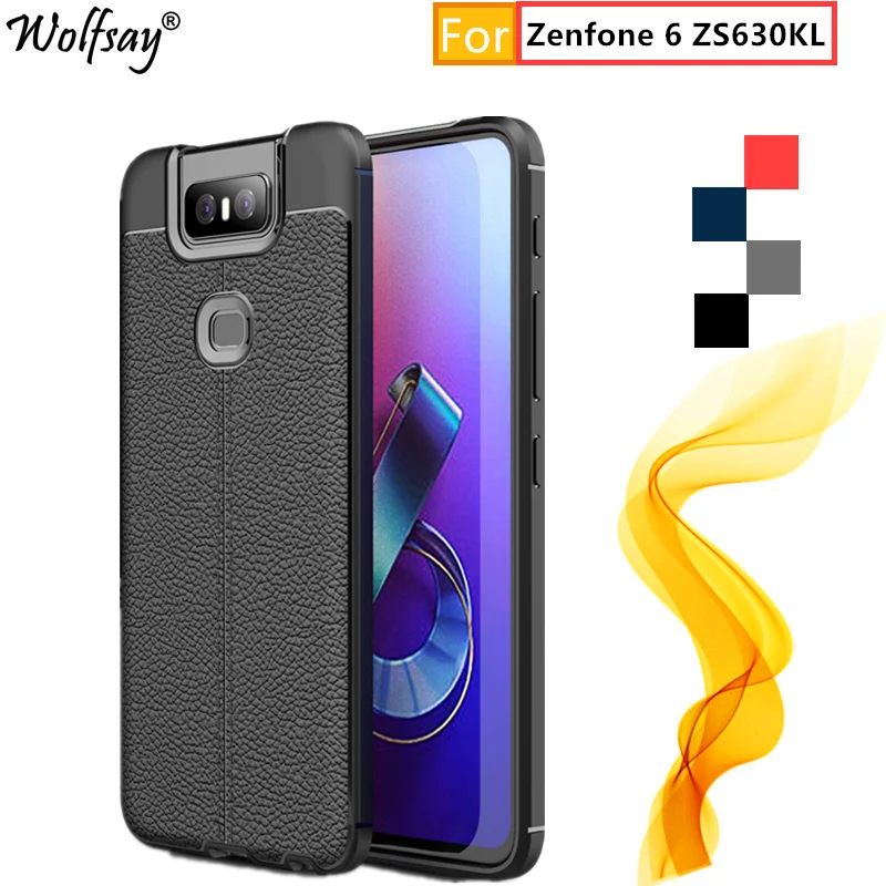Cover Asus Zenfone 6 ZS630KL 2019 Case Fashion Rubber Housings Shockproof Bumper Silicone For 6Z | Мобильные телефоны и