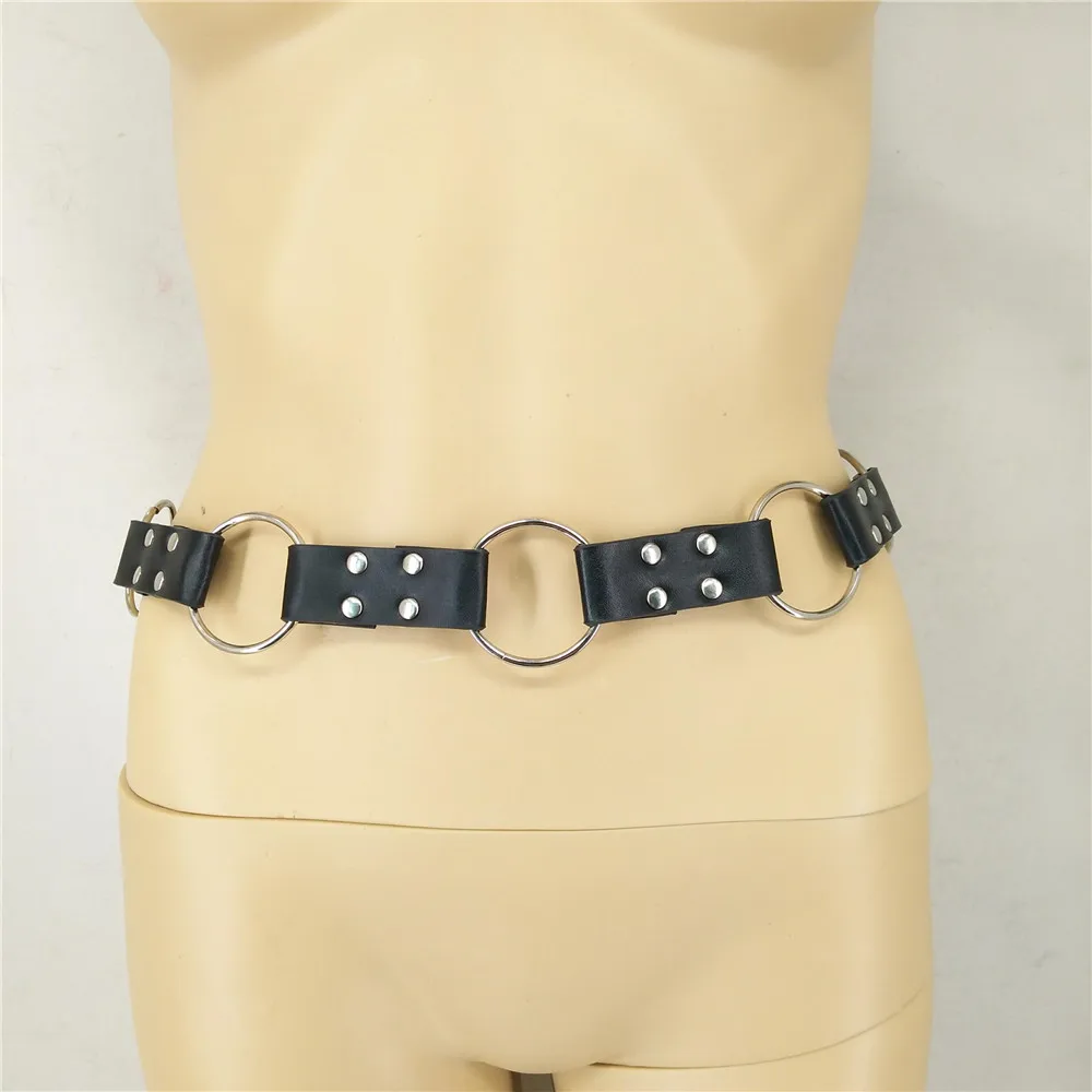 Leather Harness Women Waist Harness Bondage Leather Garter Belt Suspender Cage Body Pu Harness Belts For Women Body Pastel Goth