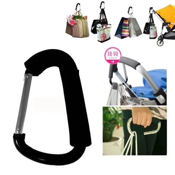 HOT-shopping-Stroller-Hook-Baby-Stroller-Hook-Door-Hook-Black-Color-Free-Shiping