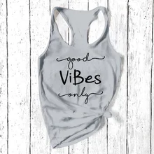 Женская майка без рукавов принт буквы с круглым вырезом модная летняя женская белая серая розовая майка Новинка