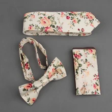 Mantieqingway для мужчин Свадебный Цветочный галстук-бабочка платок набор с принтом Повседневный галстук для мужчин карманные Corbatas полотенца аксессуары костюмы