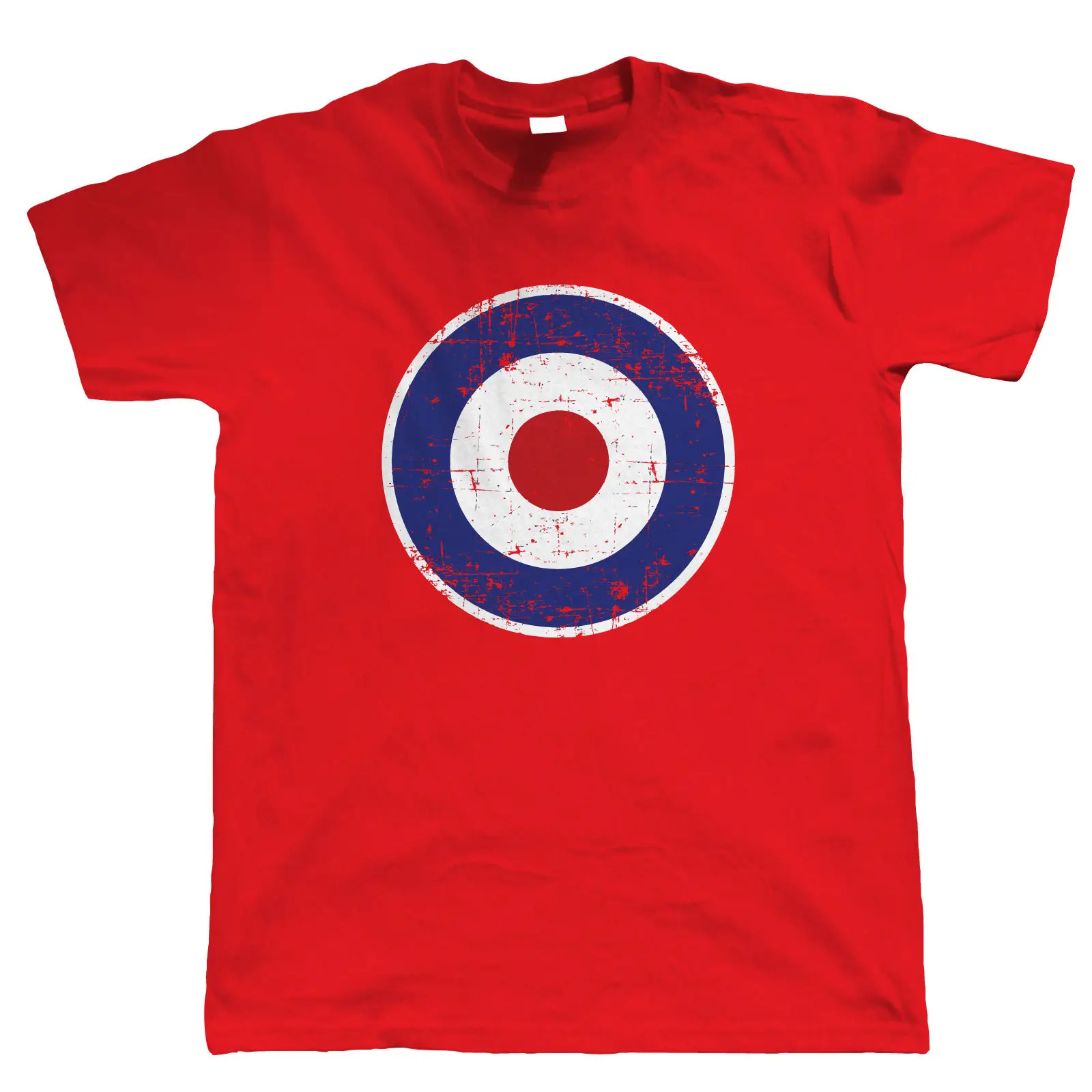 Горячая Распродажа, хлопок, Ретро модель RAF Target, Мужская футболка для скутера, подарок для папы