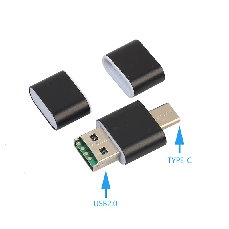 5 цветов Мини-кард-ридер OTG type C к USB 2,0 высокоскоростной Micro SD TF кард-ридер адаптер для Android телефона