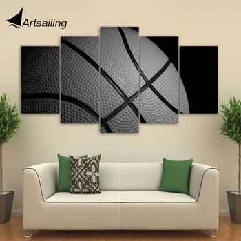 

HD Printed 5 Piece Canvas Art Basketball Painting Framed Gym Poster Wall Pictures for Living Room Modern Free Shipping CU-1712B