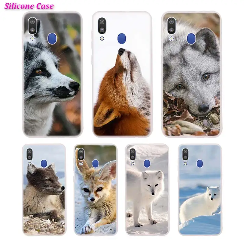 

Silicone Phone Case Cute Arctic fox Printing for Samsung Galaxy A70 A50 A40 A30 Cases Cover