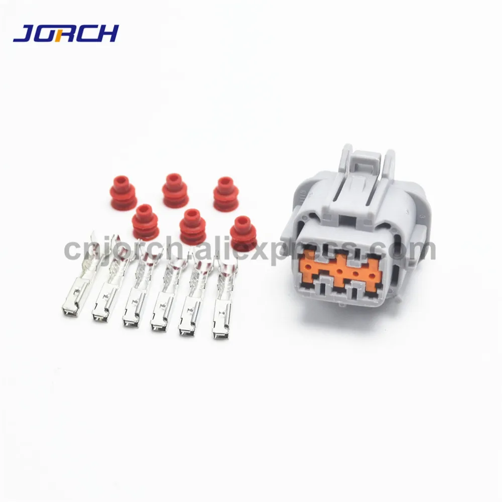 

Free shipping 5sets sunitomo 6pin automotive waterproof electric wire harness sealed connector plug 6185-5177