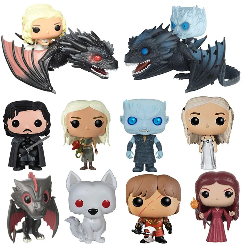 FUNKO POP Song Of Ice And Fire Игра престолов Джон Сноу ночной король Дейенерис дрогон ПВХ