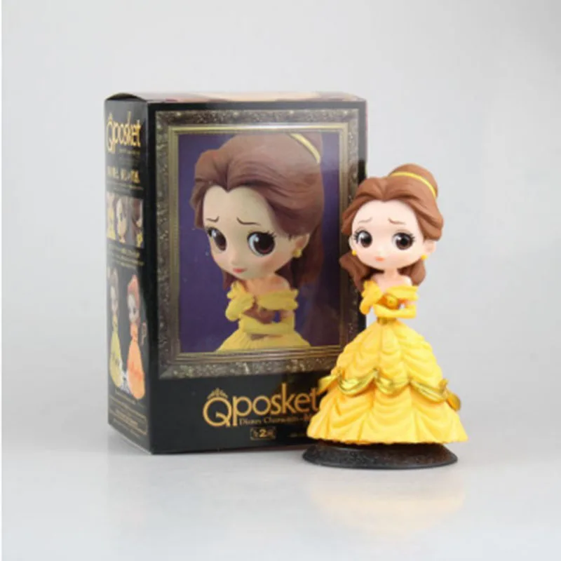 Disney Princess Anime Figures Frozen Elsa Anna Rapunzel Belle Snow White Ariel PVC Action Figures Toys for girls DS13
