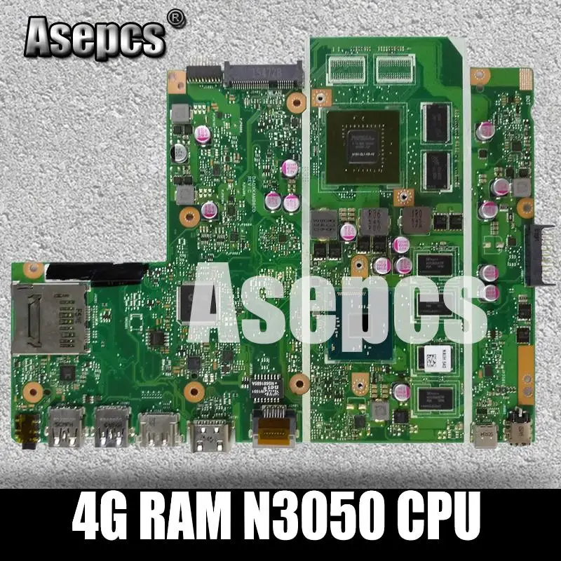 Asepcs X540SC материнская плата для ноутбука For Asus X540S X540 тест оригинальная 4G RAM N3050 CPU |
