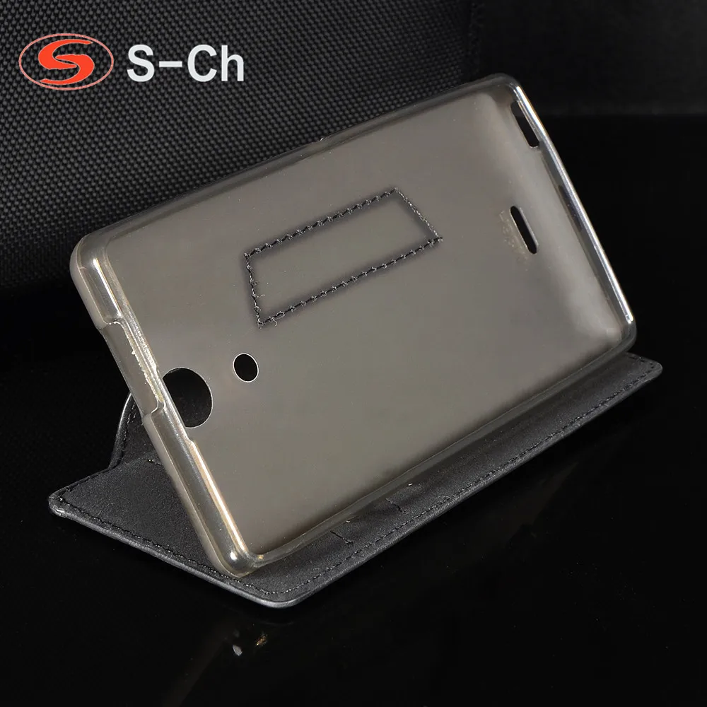 Складной чехол для sony Xperia SP M35h C5302 C5303 C5306 оригинальный флип бизнеса Ультра мягкий