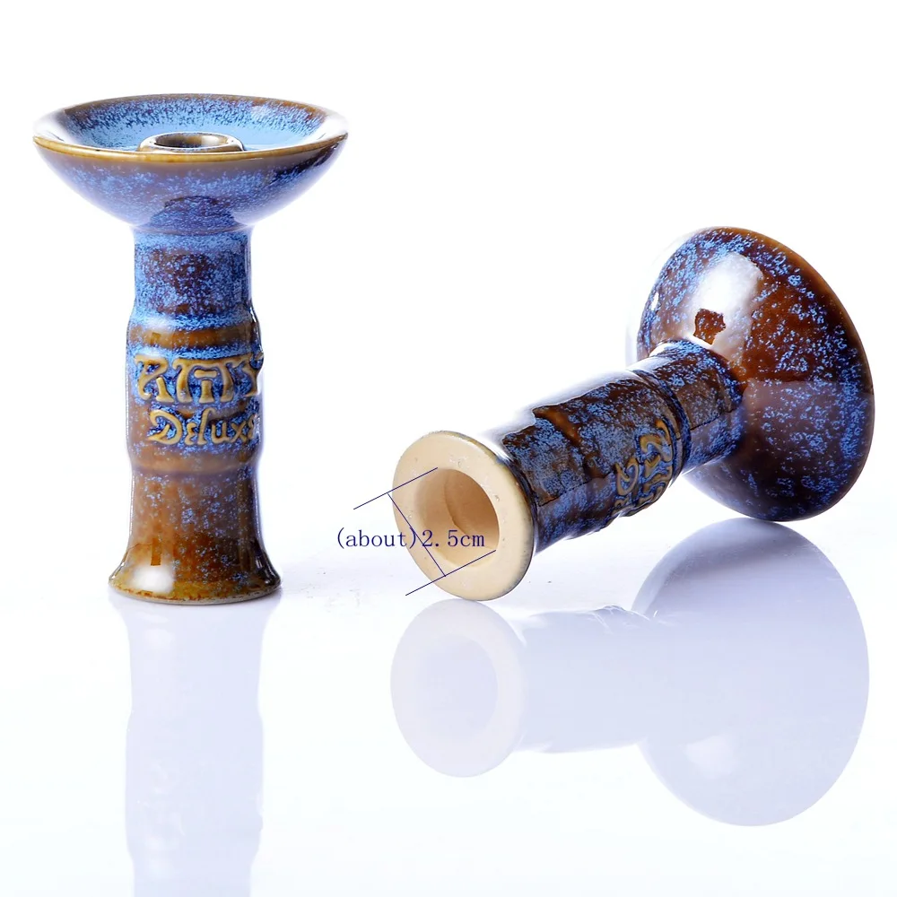 

New Design Hookah Ceramic Bowl One Hole Phunnel Shisha Bowl Hookah Chicha Head Smoking Bowl Narguile Acessorios