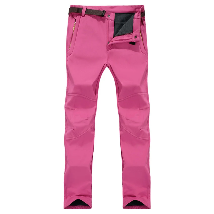 JACKSANQI 7XL зимние женские флисовые штаны для улицы водонепроницаемые походные треккинговые альпинистские лыжные женские брюки RA047