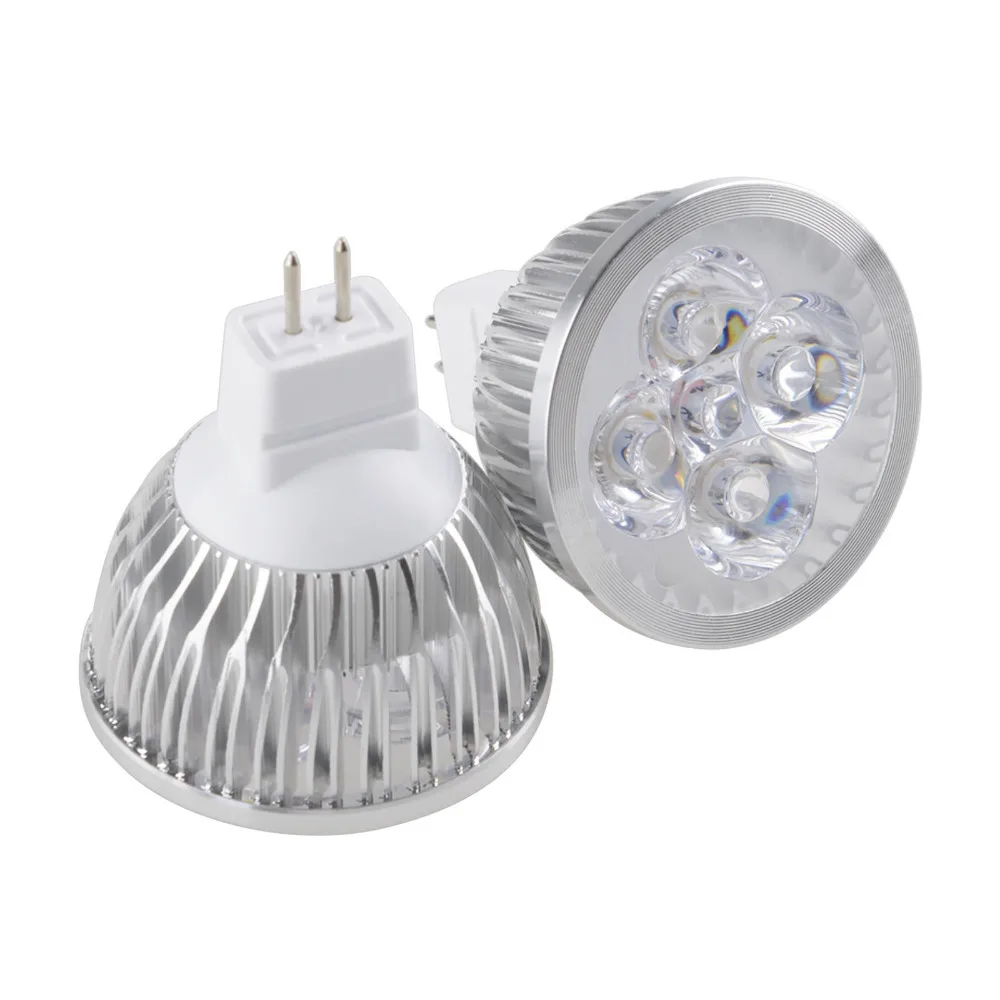 10x Super Bright MR16 4W LED Spotlight 4x1W Bulb Warm Cool White Lamp 12V AC/DC | Освещение