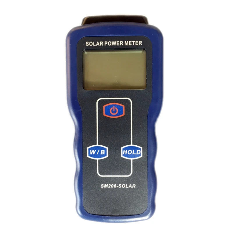 High Precision Solar Power Meter Light Meter Data Hold And Peak Hold For Solar Radiation Tester SM206 Glass Light Intensity