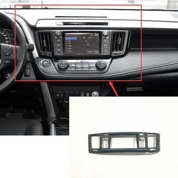 

For Toyota RAV4 2016 2017 ABS Chrome Car middle air outlet Decoration Trim Decoration interior mouldings accessories