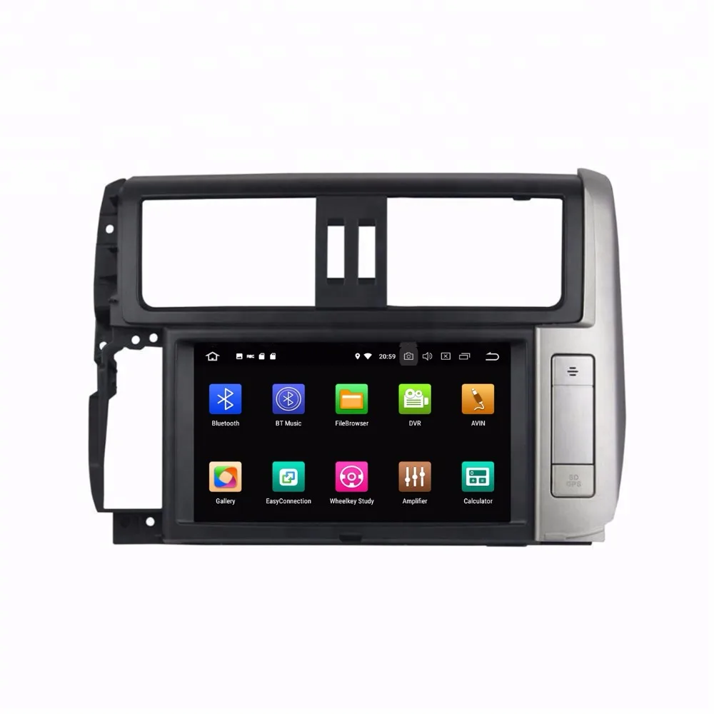 Android 8 0 1 автомобильный dvd плеер для Toyota Lander Cruiser Prado 150 2010 2013 gps USB с обезьянкой