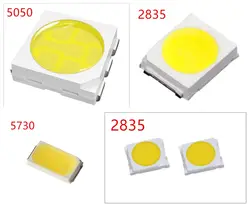 500 шт./лот 0,2 W 2835 5050 Светодиодный лампа шарик белый/теплый белый 0,5 Вт 5730 SMD СВЕТОДИОДНЫЙ бусинами светодиодный чип DC3.0-3.4V для всех видов