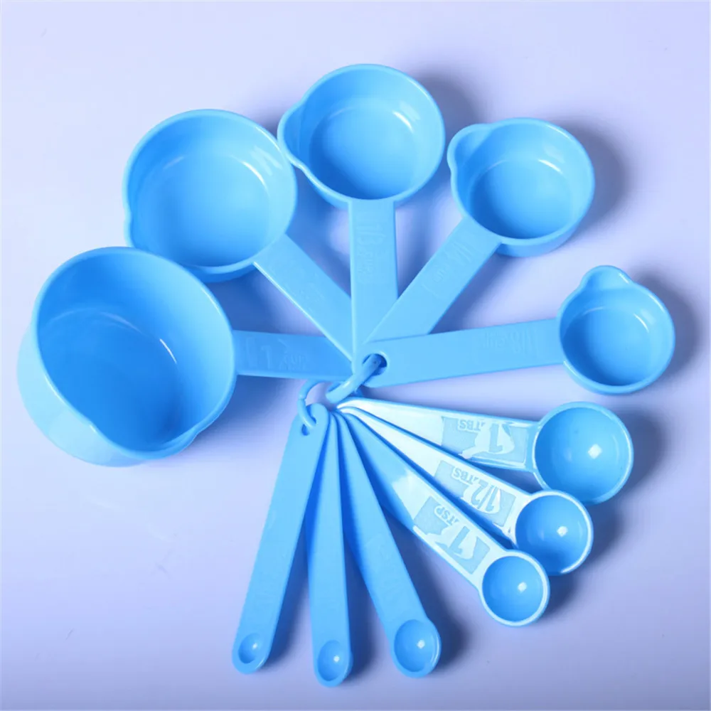 

11pcs/set Random Plastic Measuring Spoons Cups Set Home Useful Cooking Kitchen Tools Measure For Baking Coffee Ladle Scale