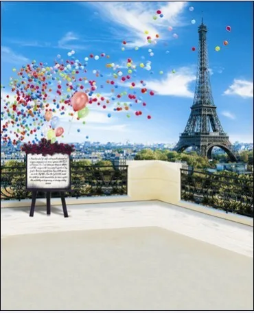 Aliexpress.com : Buy 5X7ft Eiffel Tower Scneic Vinyl
