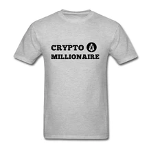 Camisetas de personalidad para hombre EOS Cryptocurrency millonaire de manga corta de algodón puro cuello redondo Hombre Camisetas Camiseta para