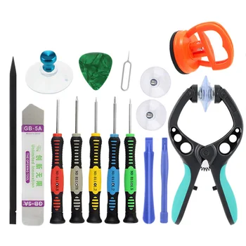 

14 In 1 Professional Mobile Phone Repair Tools Open Pliers Suction Cup Screwdrivers For Phones For Samsung S6 Edge S7 Edge