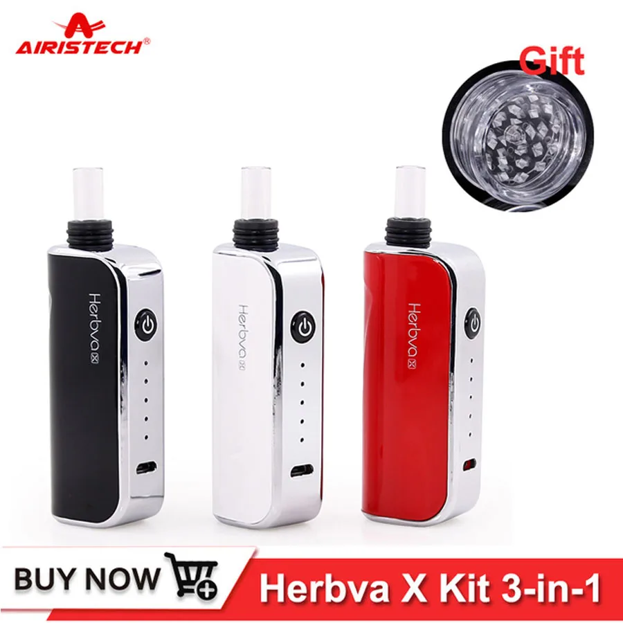 Original Airistech Herbva X Dry Herb Vaporizer Kit Battery 1000mah