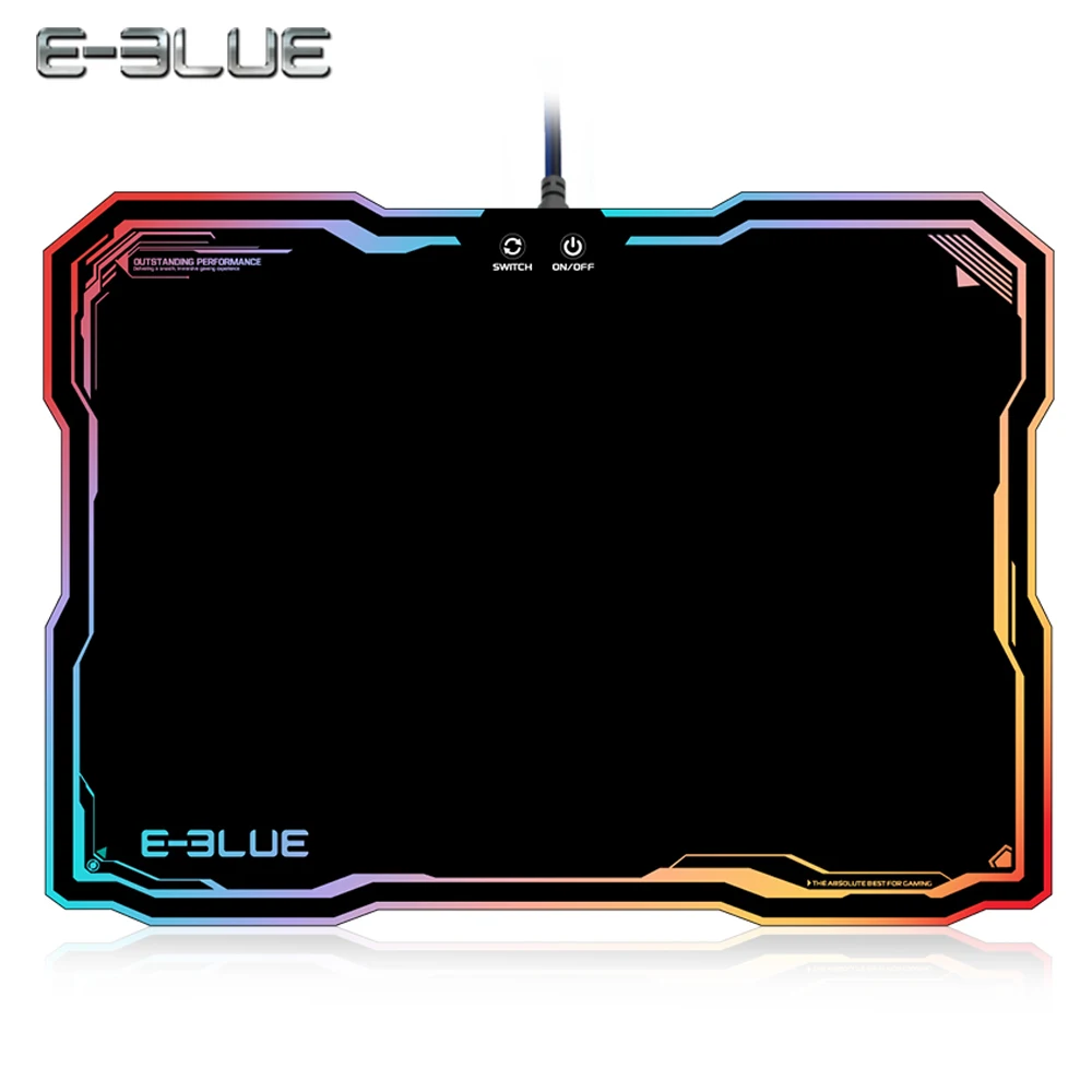 

E - 3LUE EMP013 Gaming Mouse Pad Rubber With 10 lighting Models RGB Lighting Mousepad For H1Z1