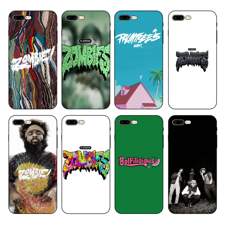 

HOUSTMUST Flatbush ZOMBiES Black Soft Phone Case Cover For iPhone 6 6s 7 8 X 5 5S SE 6plus 7plus 8plus XR XS max phone case