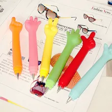 Персонализированные канцелярские подарок Кролик мультфильм стиль наугад изгиб ручка шариковая ручка