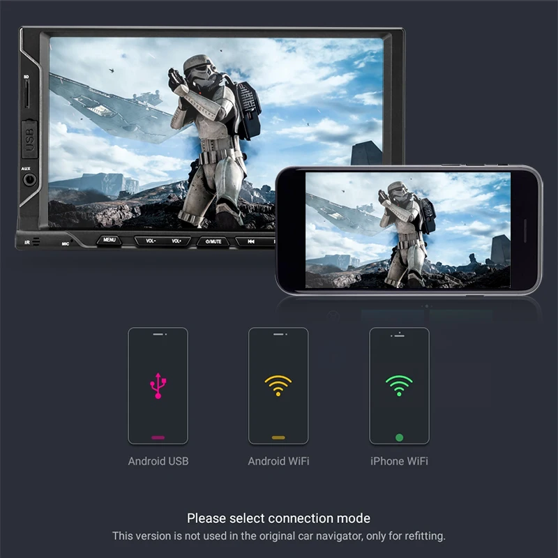Excellent Jansite 7" Two Din Car multimedia Android 8.1 player Touch screen GPS Navigation Mirror-link for iPhone audio RAM 2G With U Disk 3 Excellent Jansite 7" Two Din Car multimedia Android 8.1 player Touch screen GPS Navigation Mirror-link for iPhone audio RAM 2G With U Disk 3