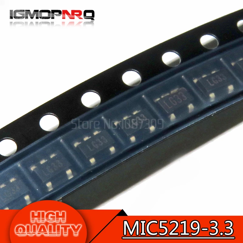 

10pcs/lot MIC5219-3.3BM5 MIC5219-3.3 SOT MIC5219 3.3V SOT23 new original free shipping